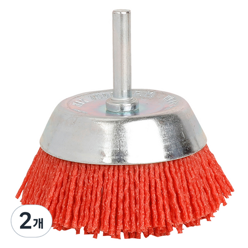 워크프로 나일론 컵브러쉬 75mm WP407016, 2개