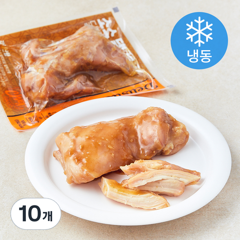 딜리스틱 소스 닭다리살 갈릭산향 (냉동), 100g, 10개