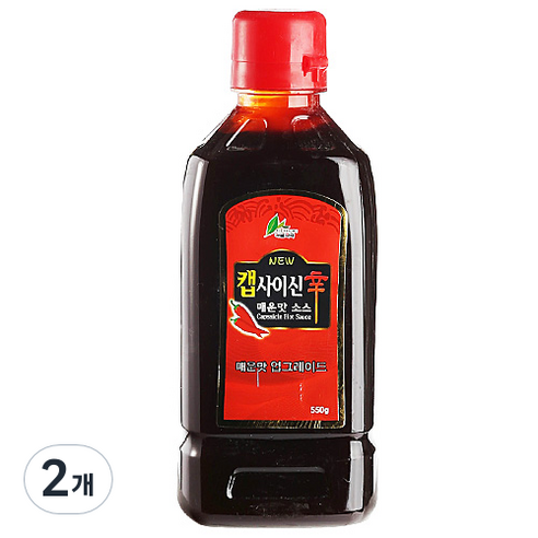 [이슬나라] 캡사이신 소스, 550g, 2개