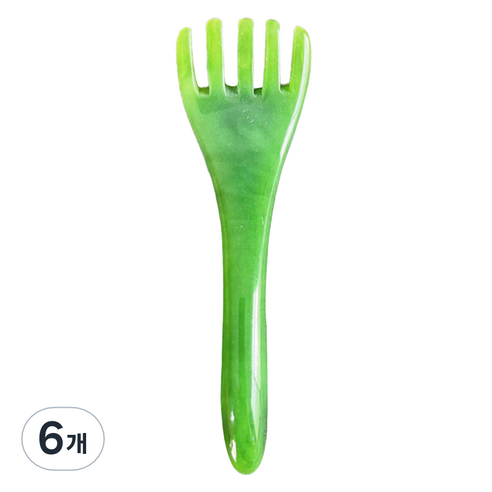 도이뮤 얼굴 두피 괄사 마사지기, 01, 6개