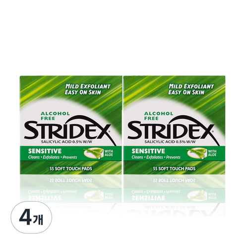 스트라이덱스 센시티브 필링 패드 55p, 55매, 4개