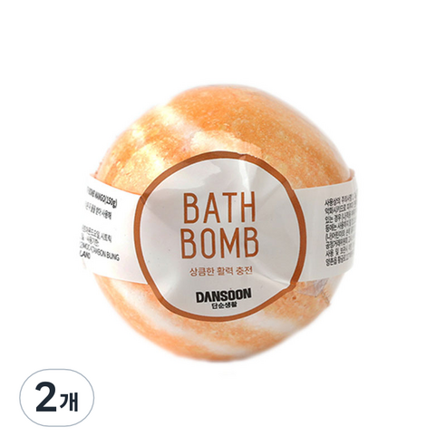 단순생활 거품 입욕제 배스밤 망고향, 150g, 2개
