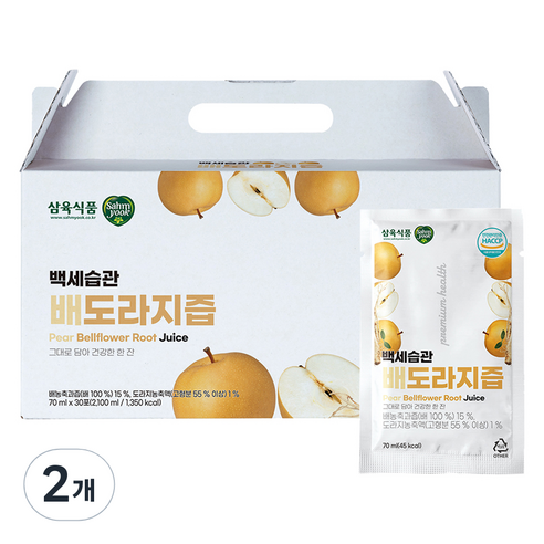 삼육 백세습관 배도라지즙, 60개, 70ml