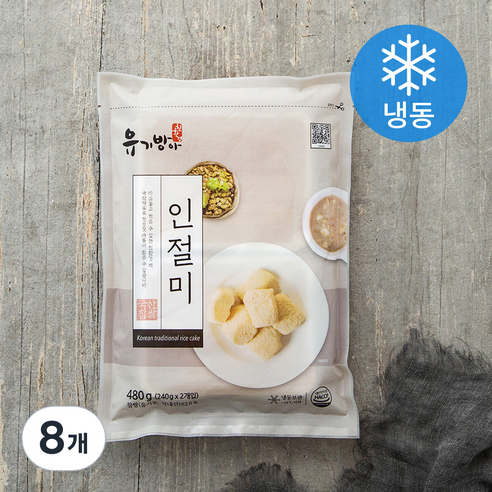 유기방아 인절미 (냉동), 480g, 4개