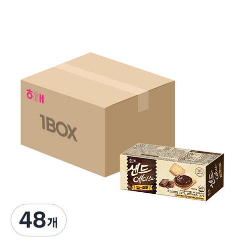해태제과 샌드에이스 찐초코, 68g, 48개