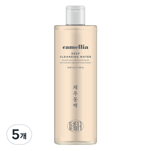 라멜린 카멜리아 딥 클렌징 워터, 5개, 500ml