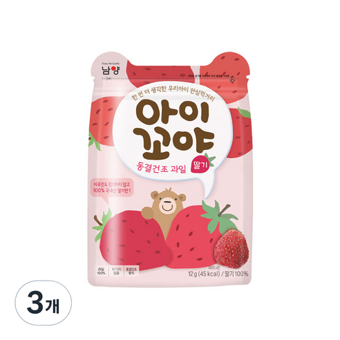 아이꼬야 동결건조 과일칩, 12g, 3개