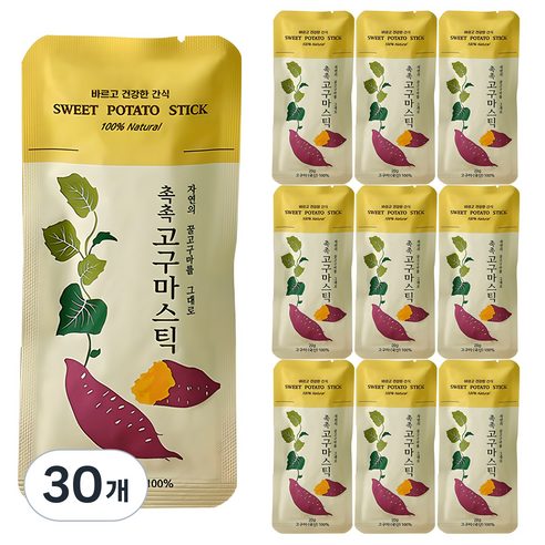 한울 촉촉 고구마 스틱, 20g, 30개
