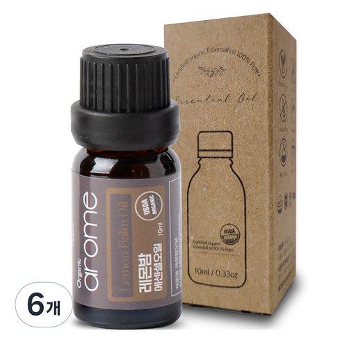 아로므 레몬밤 에션셜 오일, 10ml, 6개