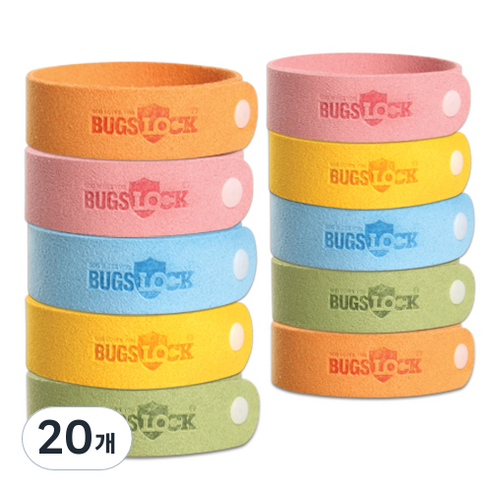 벅스락 아로마오일 방향밴드 랜덤발송, 3.5g, 20개