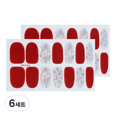 블링블링 네일스티커 걸크러쉬, 024, 6세트
