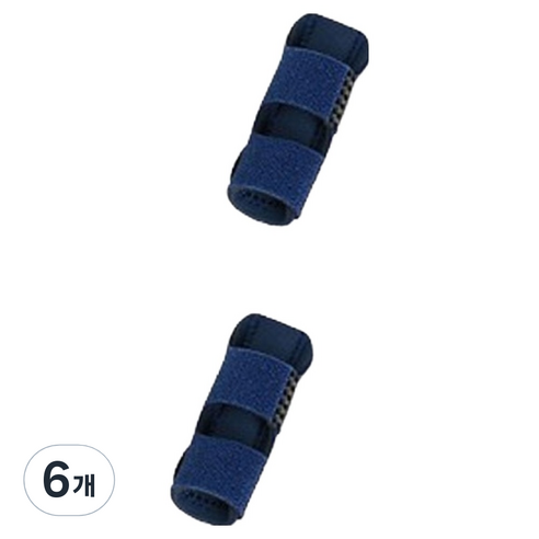 칼라 손가락 보호대 네이비, 6개