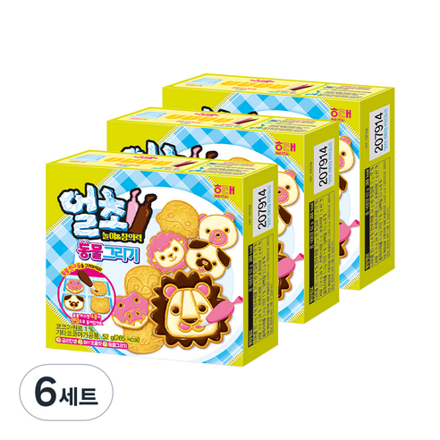 얼초 동물 그리기 초콜렛만들기세트 52g, 단품, 6세트