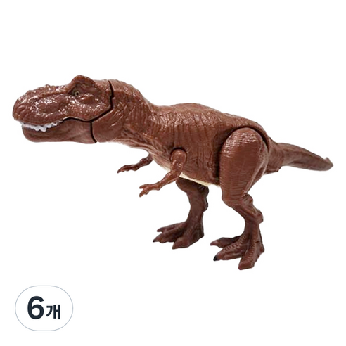공룡월드 관절 공룡 피규어 랜덤발송, 6개