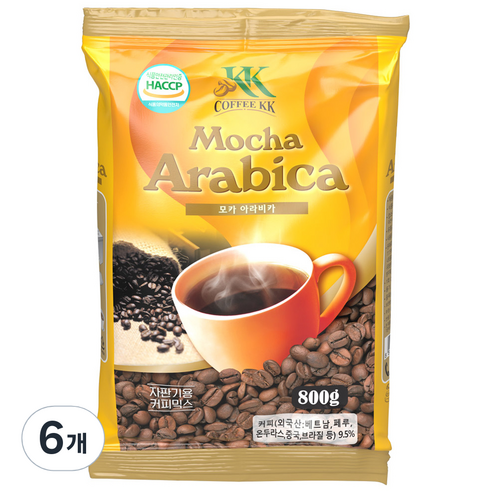 커피케이케이 모카 아라비카 커피믹스 자판기용, 800g, 6개, 1개입
