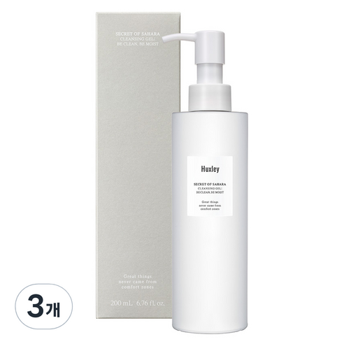 헉슬리 비 클린 비 모이스트 클렌징 젤, 200ml, 3개