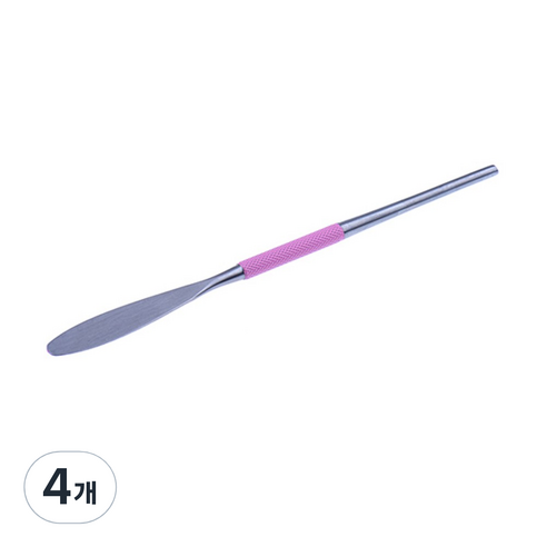 에스제이네일 베벨 젤 스파츌라, 핑크, 4개