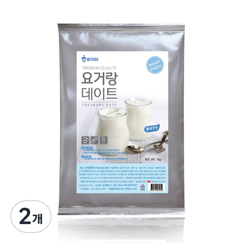 위드고 요거랑 데이트 2.0 요거트 스무디 파우더, 1kg, 1개입, 2개
