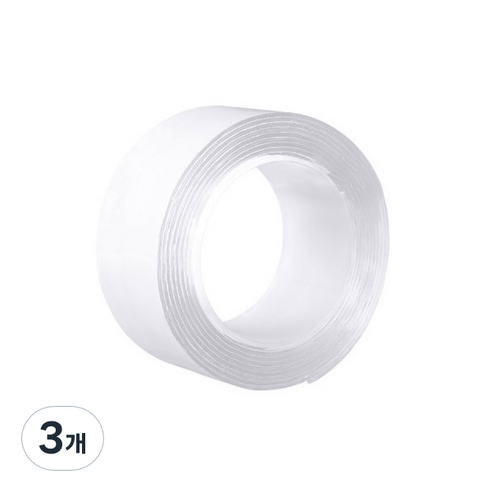 더이쁨 초강력 투명 방수 양면 테이프 5cm x 3m EP-0840, 3개