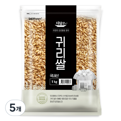 더담은 국내산 귀리쌀, 5개, 1kg