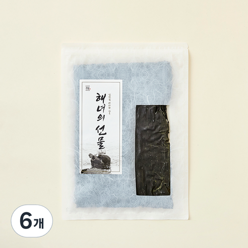 해녀의선물 다시마의 섬 금일도 더 두툼하고 진한 건다시마, 6개, 100g
