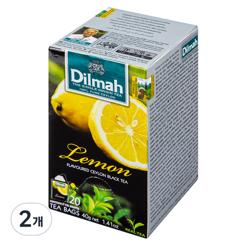 딜마 Funtea 레몬티 과실차, 2g, 20개입, 2개