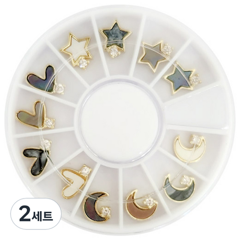 카카스 퍼니네일 대리석 네일파츠세트 KN-P1081, 혼합색상, 2세트