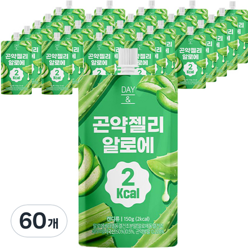 데이앤 곤약젤리 알로에 150g, 60개