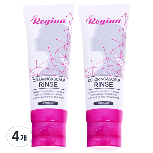 레지나 컬러링 전용 린스, 100ml, 4개