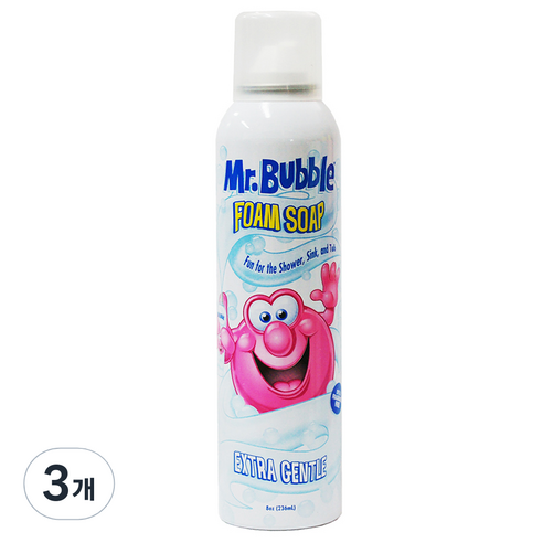 미스터버블 폼솝(거품비누), 236ml, 엑트라젠틀, 3개