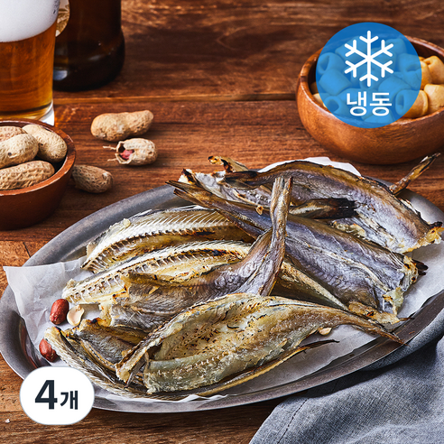 해맑은푸드 통마리 노가리 청대구포 (냉동), 400g(중), 4개