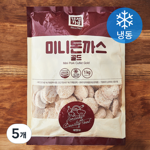 한성기업 미니돈까스 골드 (냉동), 1kg, 5개