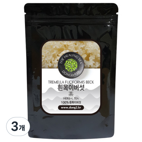 동이약초 중국산 흰 목이버섯, 100g, 3개