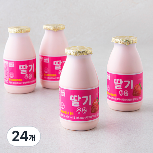 푸르밀 딸기 우유 4개입, 225ml, 24개