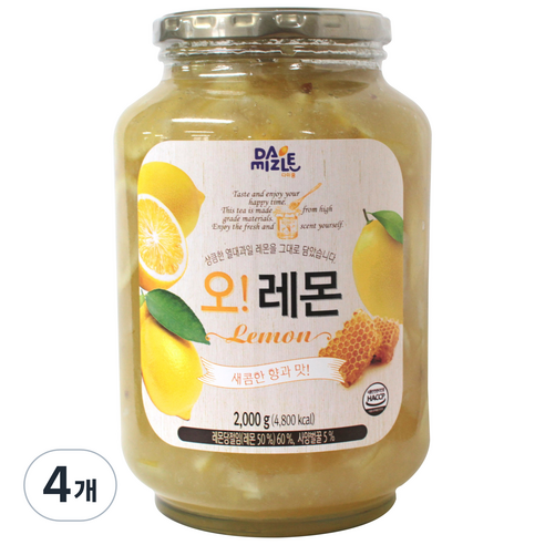 다미즐 오 레몬차, 2kg, 4개