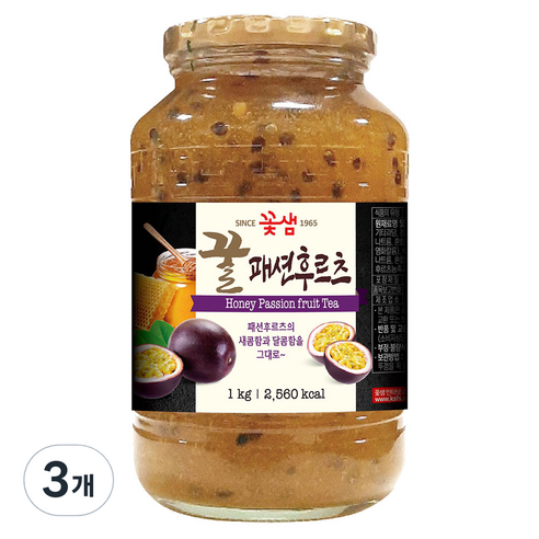 꽃샘 패션후르츠, 1kg, 1개입, 3개