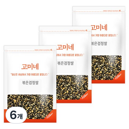 고미네 볶은검정쌀, 100g, 6개