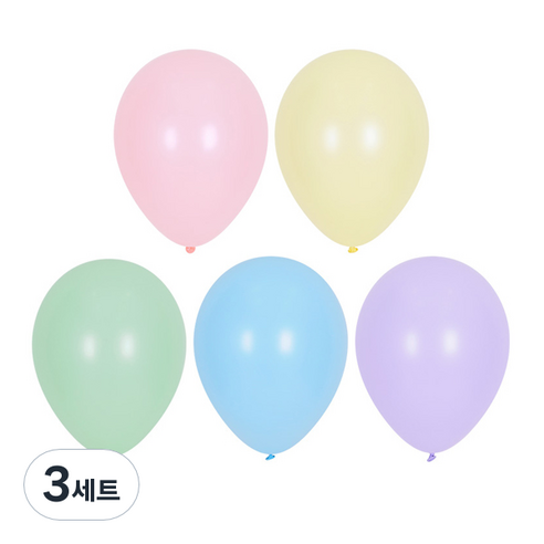 셈퍼텍스 파스텔메이트 풍선 30cm 50p세트, 혼합색상, 3세트