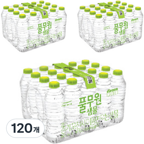 풀무원샘물 무라벨 생수, 330ml, 120개