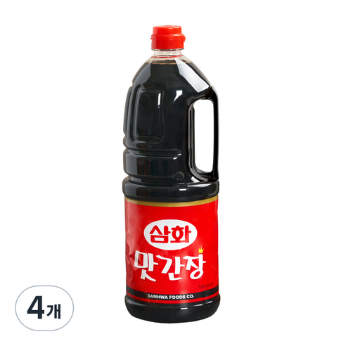 [삼화] 맛간장, 1.8L, 4개