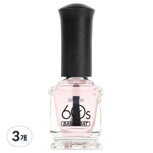 위드샨 60초 네일라커 베이스코트, 15ml, 3개