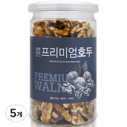 로얄푸드 호두, 230g, 5개