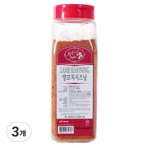 네이쳐 스파이스 양꼬치시즈닝, 500g, 3개