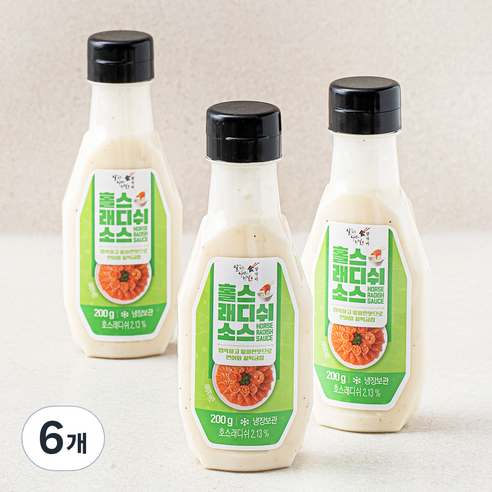 잘식비 홀스래디쉬 소스, 200g, 6개