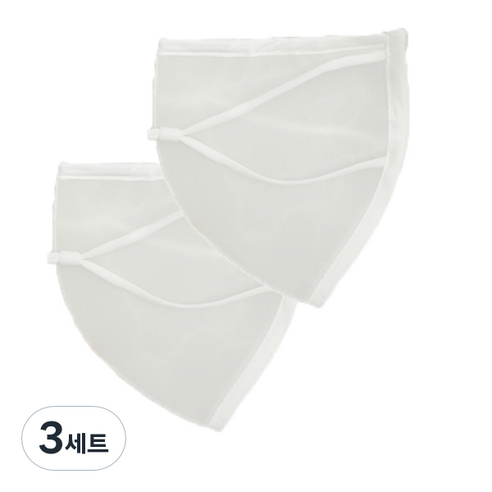 숨편한 방수 워터 마스크 화이트 M, 2개입, 3세트