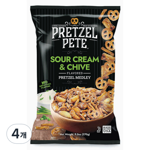 프레첼피트 사워크림 차이브, 270g, 4개