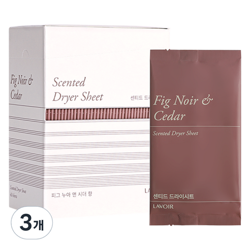 라브아 센티드 드라이시트 피그누아앤시더 본품, 3개, 40매