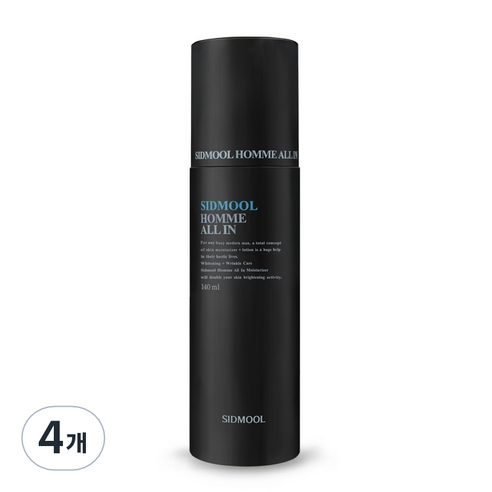 시드물 토탈 모이스처라이저 옴므 올인, 140ml, 4개