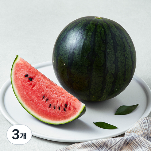 한반도 까망 애플수박, 1.5kg, 3개