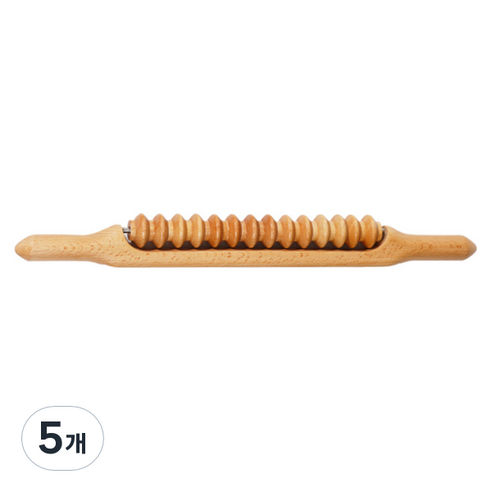블럭마트 우드 롤링 마사지 스틱 52cm, 5개